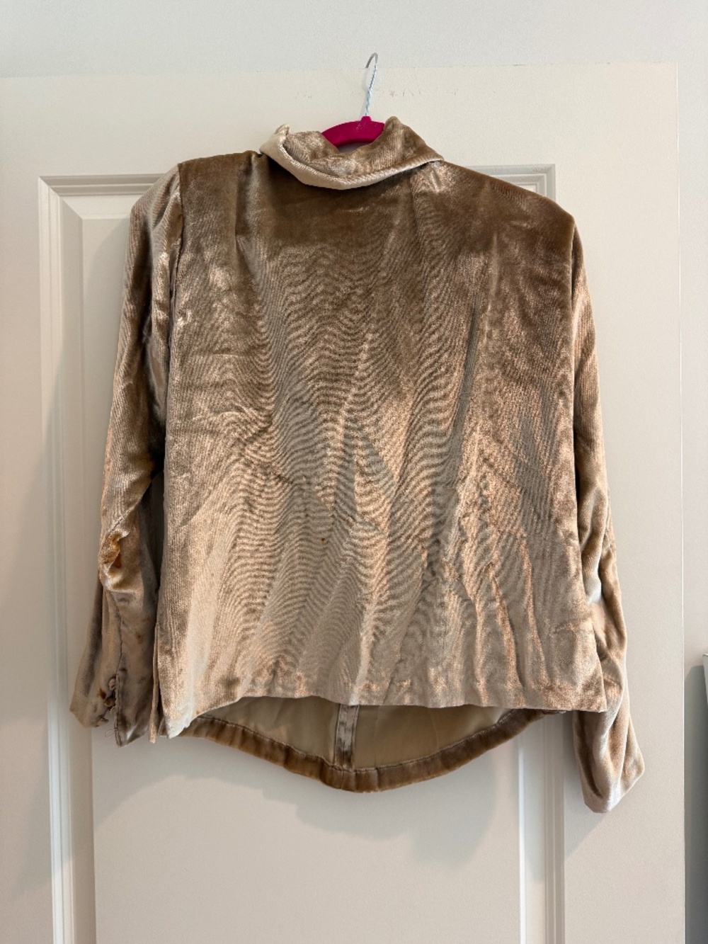 Calvin Klein Gold Velvet Turtleneck